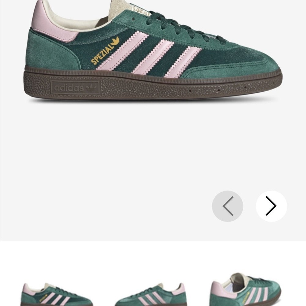 Adidas Spezial Green and Pink Sneakers